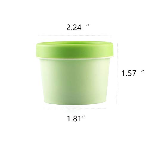 Set de 2 recipientes Dappen grandes y 6 pinceles acrílicos para uñas miniatura 2