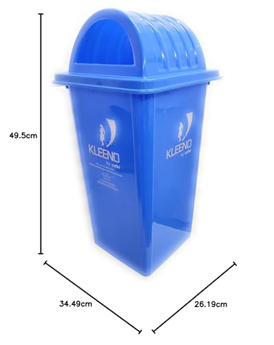 Image of Cello Kleeno Dome Lid Plastic Garbage Dustbin Bucket 110 LTR - Blue
