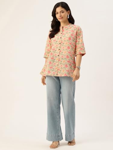 Image of Printed Mandarin Shirt - Casual & Chic (S-3XL)