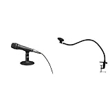 SONY エレクトレットコンデンサーマイクロホン ECM-PCV80U + 卓上固定型グースネックマイクスタンド付きセット