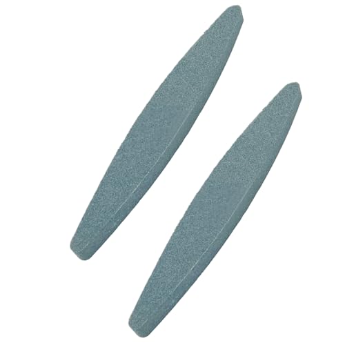 TopHomer 2 Pieces Garden Sharpening Stone with Diamond Coated for Pruning Shears, Hedge Trimmers, 180 Mesh, Portable Sharpener Stone Tool (Model B)