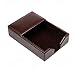 Dacasso Dark Brown Bonded Leather Memo/Note Holder for Desktop - Executive Decor & Office Organization Essential