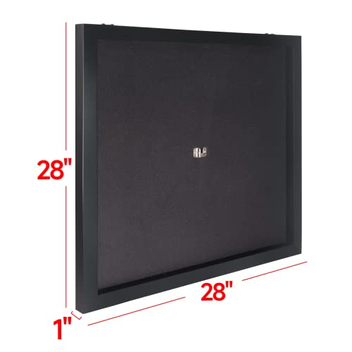 Dart Backboard With Wood Frame And Felt. Wall Protector For Dart Board Surround (Black) #TOP1