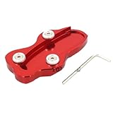 Design; Die Motorradständerverlängerung sieht umwerfend und attraktiv aus, was das Erscheinungsbild Ihres Motorrads definitiv verbessern wird.