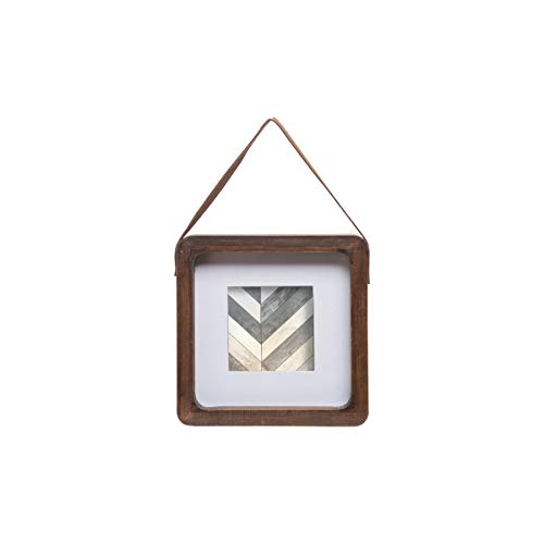 Foreside Home And Garden Frame Natural 4 X 4 Inch Decorative Wood Hanging Picture, 39 #TOP28