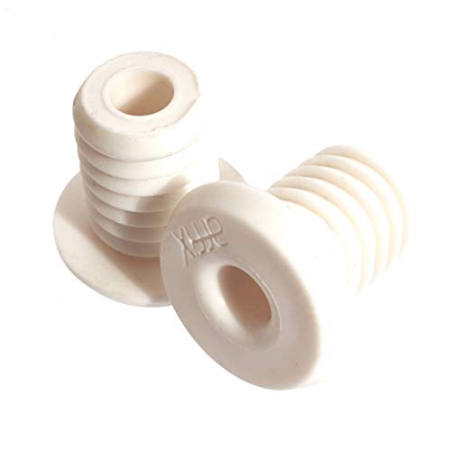 KHE Affix BMX Lenkerenden Barends Stopfen Lenker 22,2mm PVC weiß nur 18g...