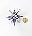 Purple Moravian Star Stained Glass Ornament Handcrafted 3D Design for Window or Tree Decoration and Unique Gift Christmas Ornament
