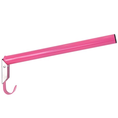 VOSS.farming Sattelhalter Spike Klappbar Pink Metall Runde Sattelstange mit Trensenhaken
