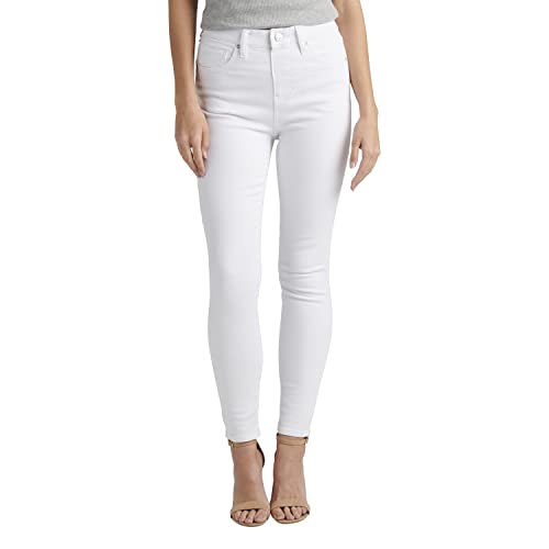 JAG Jeans Women's Valentina High Rise Skinny Pull-on Jeans-Legacy, White, 8