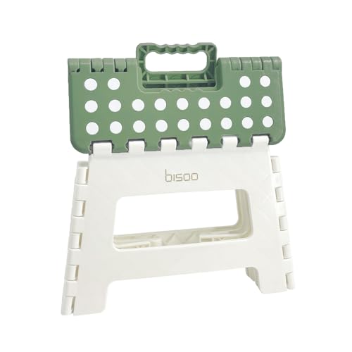 BISOO Sgabello Pieghevole - Sgabello Bambini per Bagno e Cucina - Sgabello Portatile in Plastica -...