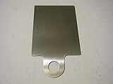 Davis Inspection Sticker Plate 2 5/16' x 3 1/6' Offset tab with 1/2' Hole
