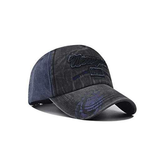 XibeiTrade Casquette de baseball vintage New York Shark en coton - Style rétro - Pour homme et femme - Pour le sport en plein air - Décontracté -, Noir , M/L Cover