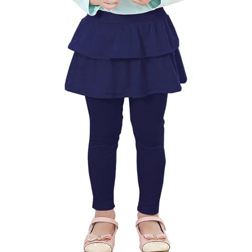 Rieket Girls School Uniform Pants Warm Stretchy Athletic Leggings With Skirt 2-14 Years Navy Blue Khaki 2 Pack 6-7 Years thumb #5