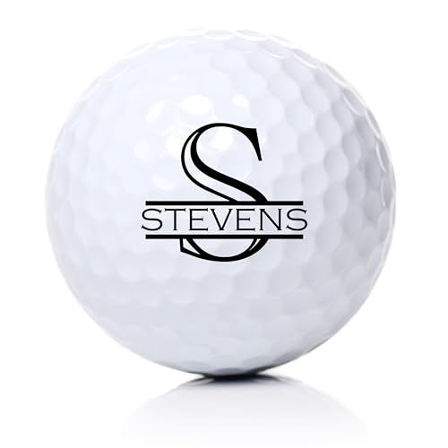 Personalized Custom Golf Balls | Multiple Designs | 12 Pack or 1 Dozen Balls | Monogrammed Golf Gifts & Accessories