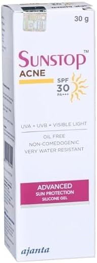 Ajanta Sunstop Acne Cream Sunscreens, SPF 30