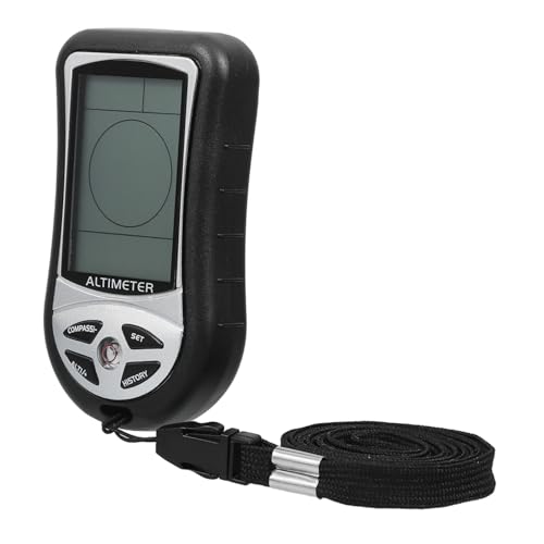POPETPOP Mountaineering Guide Electronic Compass Barometer Portable Digital Weather Meter for Hiking