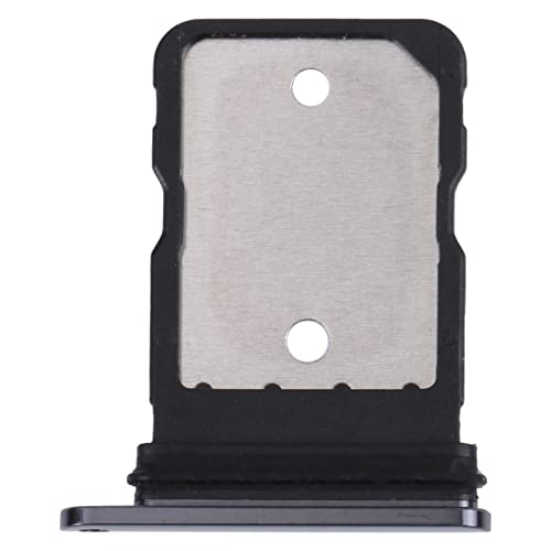 Repuesto compatible con Google Pixel 7 Pro GP4BC GE2AE Carro bandeja alojamiento porta tarjeta SIM card tray ranura ranura alojamiento negro