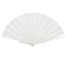 Ruilogod Ventilatore da ballo pieghevole in nylon telaio in plastica