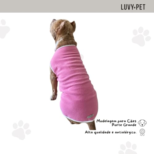 LUVY PET, Roupa Pet Cães Porte Grande Rosa Claro Tamanho:G3-25 a 29 Kg