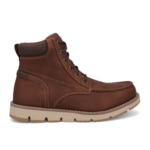 Image of DOCKERS Mens Davis Rugged Casual Tumbled Leather Moc-Toe Boots