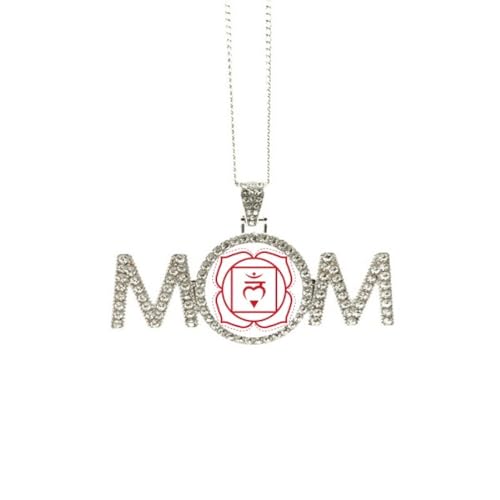 Collier Lettre Hum Culture idée cadeau de Fête des Mères pour grand-mère