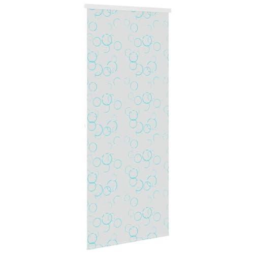 Store de douche 120 x 240 cm en EVA imperméable à motif bulles avec kit de fixation