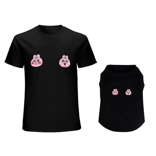 犬の服 タンクトップTシャツ おぱんちゅうさぎ ベスト スポーツ服 洋服 パジャマ カップ ル服 上着 春夏服 小中大型犬服猫服 脱毛保護 日焼き防ぐ 虫除け お散歩 記念撮影 犬用コスチューム (ブラック/3XL)