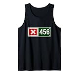 Cool Funny 456 Code Number Illustration Graphic Designs Camiseta sin Mangas