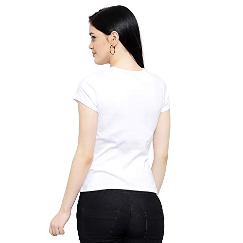 Image of Women Solid Slim Fit Henley V-Neck Button Front Short Sleeve Casual Cotton Top