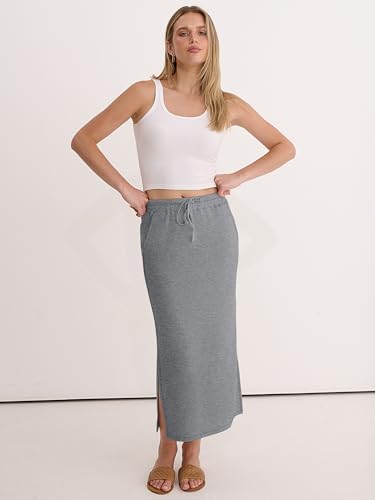 Image of ANRABESS Casual Maxi Skirts for Women, High Waist, Summer, Drawstring, Ideal for Daily Wear, Office & Weekend Outings 2026