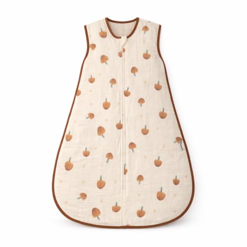 Image of Toddler Sleeping Sack 3-5 Years - Muslin Cotton Wearable Blanket, Sleeveless, Lightweight, Breathable, Roomy Fit, 0.8-1.0 TOG
