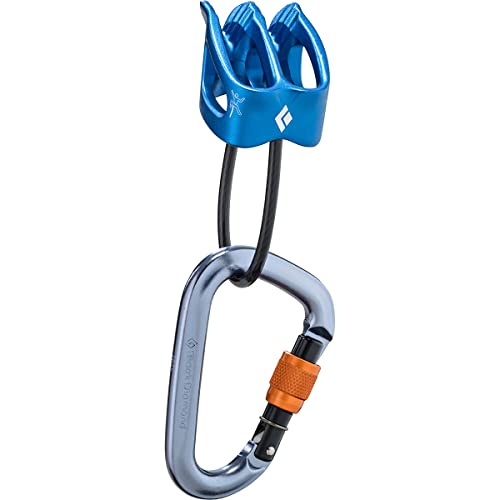 Black Diamond Big Air ATC XP Belay Device and Rocklock Screwgate Locking Carabiner Package for Rock...