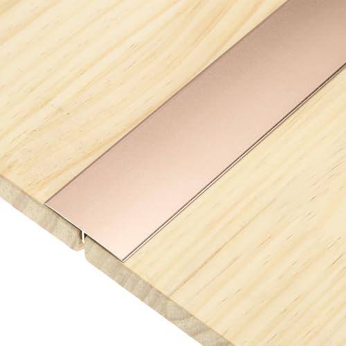 Tira de transición de aluminio oro rosa perfil T de alta resistencia para juntas de suelo