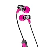 JLab Metal Wireless Rugged Earbuds, Black/Pink, Titanium 8mm Drivers, 6 Hour Battery Life, Noise Isolation, Bluetooth 5.0, IP55 Sweat Proof Rating Extra Gel Tips & Cush Fins