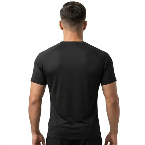 Image of Maxout Men's Raglan T Shirt | Half Sleeve Sports & Gym T-Shirt | Stretchable Quick Dry Athletic Tee for Running, Workout & Training