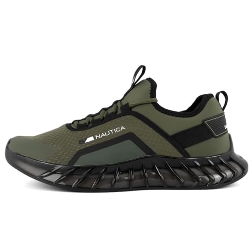 Image of Nautica Men's Casual Fashion Sneakers - Lightweight Lace-Up Athletic Walking Shoes for Gym & Tennis, Comfortable