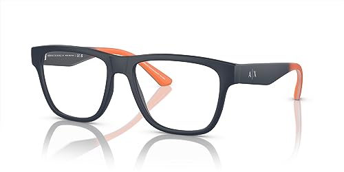 Image of Armani Exchange mens Ax3105f Low Bridge Fit Square Prescription Eyewear Frames
