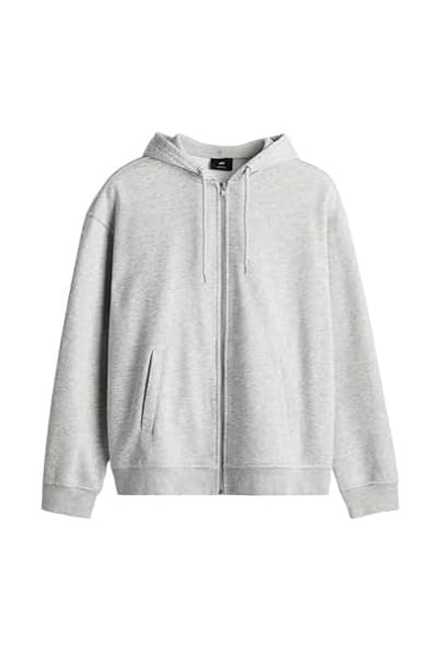 Solid Regular Fit Zipper Sweatshirt Fleece Fabric Long Sleeves Kangaroo Pocket Jacket for Men's