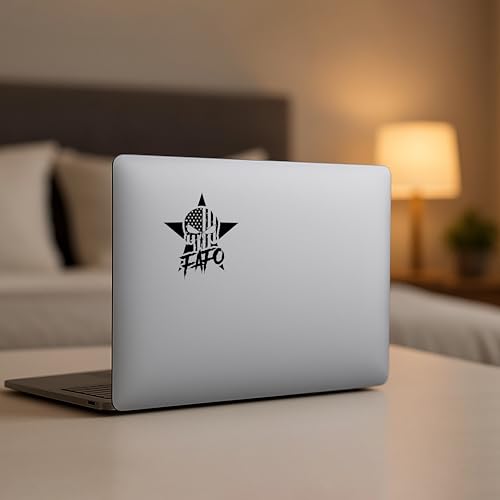 Image of 2-Pack FAFO F*ck Around and Find Out American Flag Skull Vinyl Sticker Decal - 4 Inches - for Car Truck Van Window Bumper Laptop Tablet Cup Tumbler Water Bottle and Any Smooth Surface