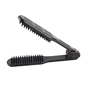 Spazzola per Capelli, Pettine per Lisciare i Capelli con Doppio Lato, Spazzola Districante Antistatica Resistente Al Calore con Manico, Pinza Lisciante per Pettine per Capelli per