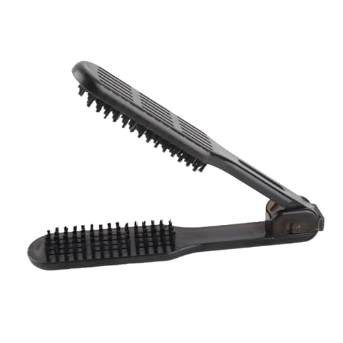 Spazzola per Capelli, Pettine per Lisciare i Capelli con Doppio Lato, Spazzola Districante Antistatica Resistente Al Calore con Manico, Pinza Lisciante per Pettine per Capelli per