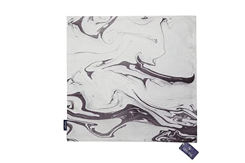 Aitliving Marbling Cushion Cover Decorative Pillowcase 50X50cm Grey/Beige 20"x20" Mable Ink Multicoloured Throw Pillow Shell Abstract Painted Ocean Art Cotton Print Cotton Canvas/Cotton Linen - Image 2