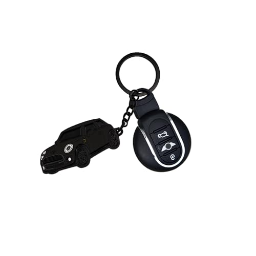 Image of Car Keychain Compatible for Mini Cooper,Metal Key Chain,Mini Cooper Accessories,Enamel Keychain
