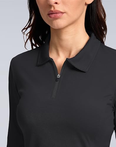 Women's Golf Shirts Lightweight UPF 50+ Long Sleeve Shirts UV Protection Quick Dry Cool Polo Shirts for Women Work Outdoor4