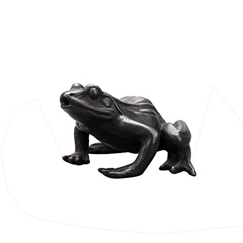 Amazon.com: QianKao 古玩杂项复古铸铜青蛙摆件蛤蟆田鸡桌面小