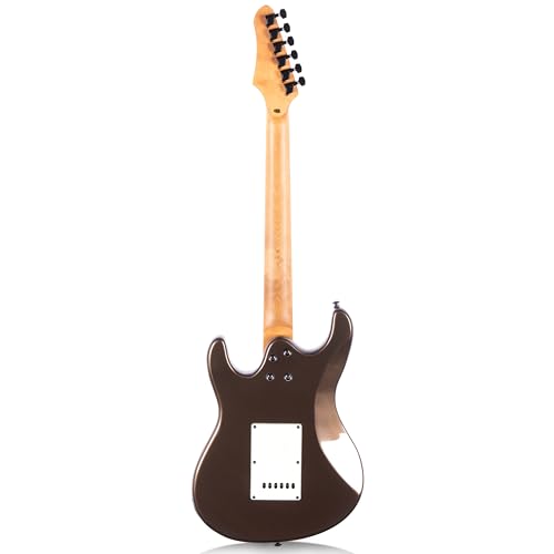 GSTM-3 Poplar Body Maple Necks Solid Electric Guitar (Brown)