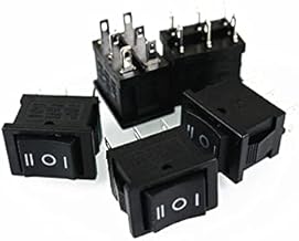 BCMCBV 5 peças interruptor tipo navio 6 pinos liga/desliga/liga barco interruptor basculante 6A/250V 10A/125V 15 * 21mm