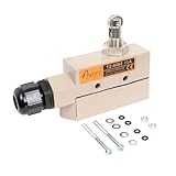 Awoco Heavy Duty Commercial Door Micro Switch with Parallel Roller Plunger for Sliding Doors/Windows for Air Curtains, 250V 15A IP 65 Limit Switch Type NO and Type NC (TZ-6002-15A)
