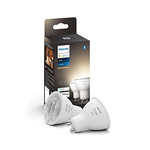 Philips Hue White 2-pack ljuskällor GU10, LED 5,2W, 400 lumen, Zigbee & BT, 2700 Kelvin, livslängd 15000 timmar, röststyrning via Amazon Alexa, Google Home Assistant och Siri