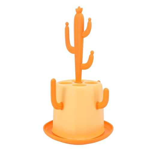 Acouto Égouttoir à Bouteilles en PP Antidérapant, Moderne, Détachable, Multifonctionnel, Porte-gobelet, Orange Vif, pour Bouteilles Pouvant Accueillir des Articles, Fabrication de Nos Tasses, (ORANGE)